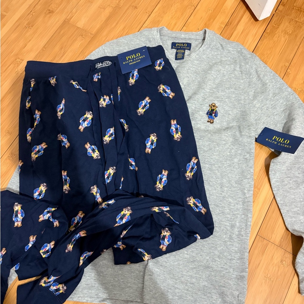 Polo by Ralph Lauren Gray and Navy Sleepwear for mens - Picture 2 of 9